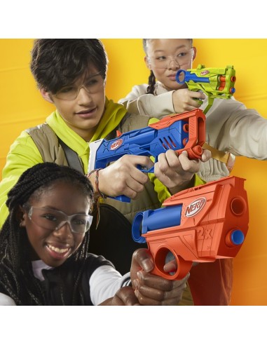LANZADOR NERF N SERIES PACK TRIPLE ACCIÓN