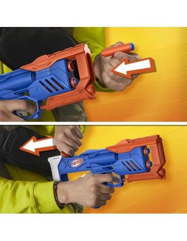 LANZADOR NERF N SERIES PACK TRIPLE ACCIÓN