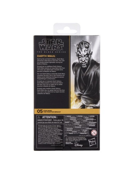 FIGURA DE ACCIÓN STAR WARS BLACK SERIES AMENAZA FANTASMA DARTH MAUL