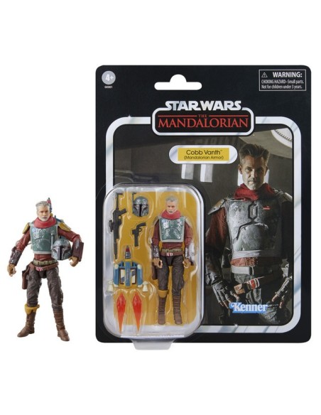 FIGURA DE ACCIÓN STAR WARS VINTAGE THE MANDALORIAN COBB VANTH (MANDALORIAN ARMOR)