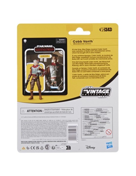FIGURA DE ACCIÓN STAR WARS VINTAGE THE MANDALORIAN COBB VANTH (MANDALORIAN ARMOR)