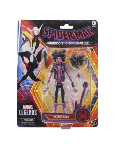 FIGURA DE ACCIÓN SPIDERMAN LEGENDS SERIES ACROSS THE SPIDER-VERSE SPIDER-PUNK