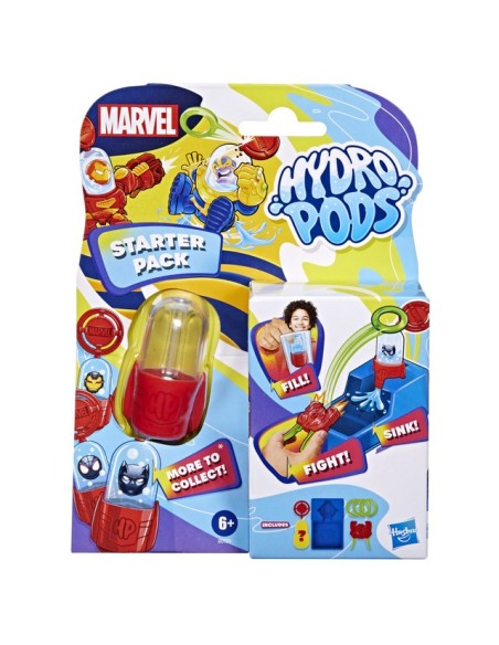 FIGURA DE ACCIÓN HYDRO PODS MARVEL KIT INICIAL