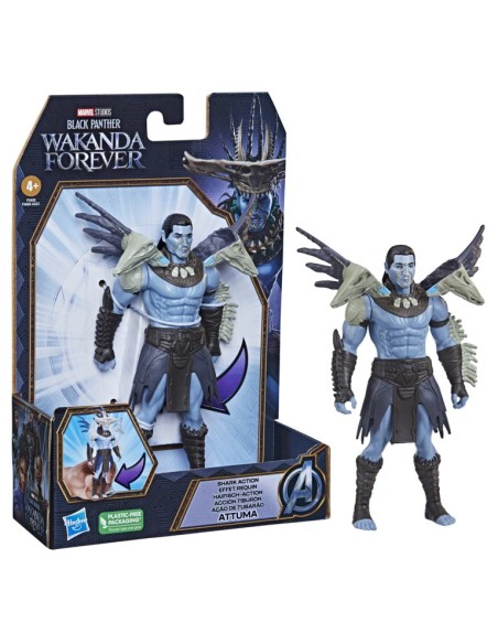 FIGURA BLACK PANTHER WAKANDA FOREVER ATTUMA ACCION TIBURON