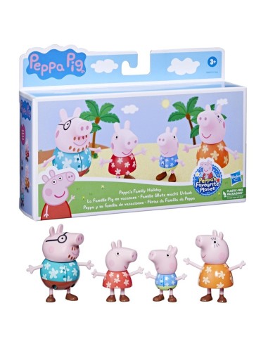 FIGURA PEPPA PIG PEPPA Y SU FAMILIA DE VACACIONES