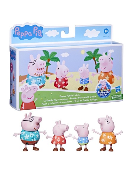 FIGURA PEPPA PIG PEPPA Y SU FAMILIA DE VACACIONES