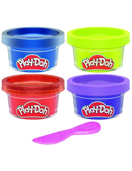 MASAS PLAY-DOH MONSTER MINI PACK COLORES BRILLANTES Y METÁLICOS