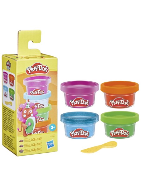 MASAS PLAY-DOH ZOO MINI PACK COLORES BRILLANTES Y METÁLICOS