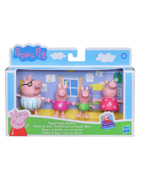 FIGURA PEPPA PIG HORA DE DORMIR CON SU FAMILIA