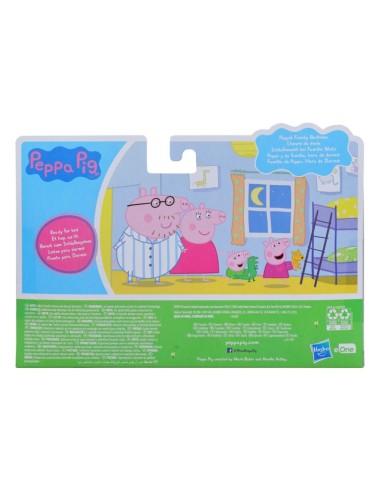 FIGURA PEPPA PIG HORA DE DORMIR CON SU FAMILIA