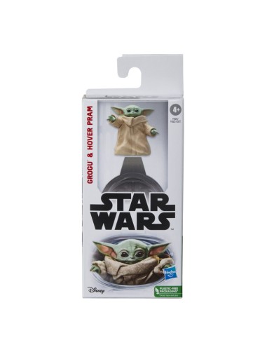 FIGURA DE ACCIÓN STAR WARS THE MANDALORIAN GROGU Y HOVER PRAM