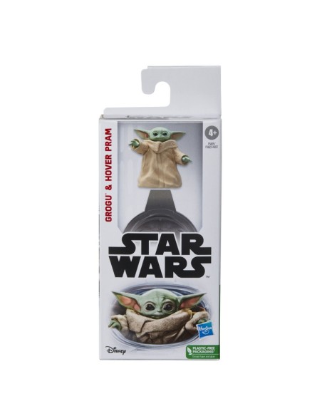 FIGURA DE ACCIÓN STAR WARS THE MANDALORIAN GROGU Y HOVER PRAM