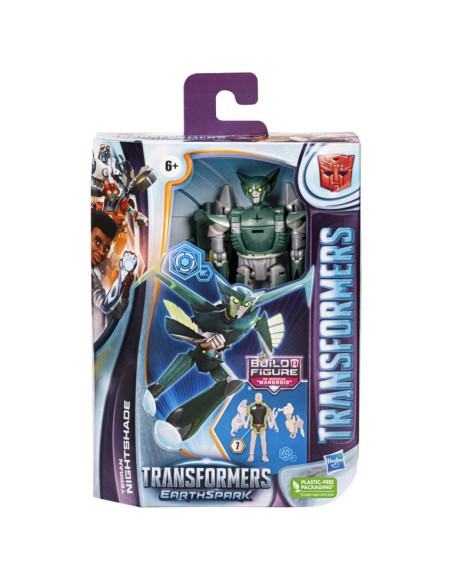 FIGURA DE ACCIÓN TRANSFORMERS EARTHSPARK DELUXE NIGHTSHADE