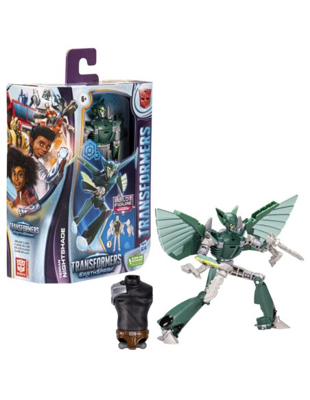 FIGURA DE ACCIÓN TRANSFORMERS EARTHSPARK DELUXE NIGHTSHADE