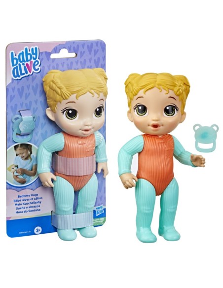 MUÑECA BABY ALIVE SUEÑO Y ABRAZOS BEBÉ CABELLO RUBIA