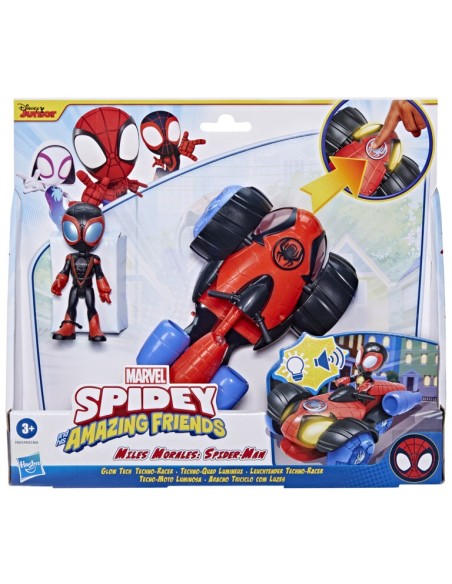 VEHÍCULO SPIDEY AND FRIENDS ARACNO TRICICLO CON LUCES MILES