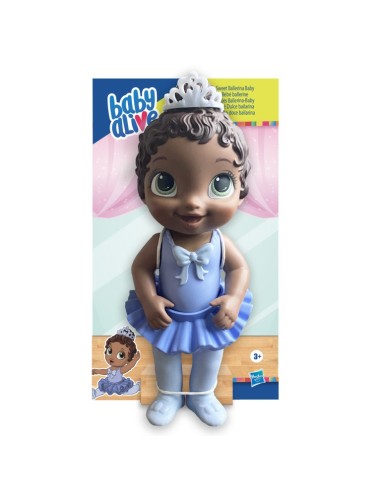 MUÑECA BABY ALIVE BEBÉ DULCE BAILARINA Morada Morena
