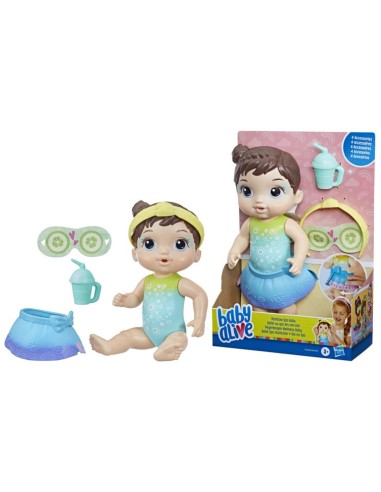 MUÑECA BABY ALIVE BEBÉ SPA MULTICOLOR CASTAÑA