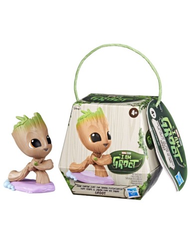 FIGURA DE ACCIÓN MARVEL I AM GROOT SURF SOBRE EL JABÓN