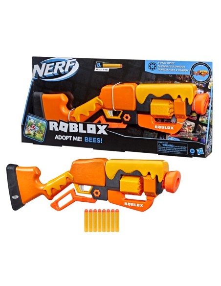 LANZADOR NERF ROBLOX ADOPTME! BEES!