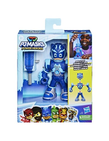 FIGURA DE ACCIÓN PJ MASKS POWER HEROES PARA ENSAMBLAR CATBOY HÉROE