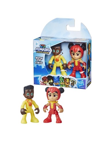FIGURA DE ACCIÓN PJ MASKS SET NEWTON STAR Y AN YU