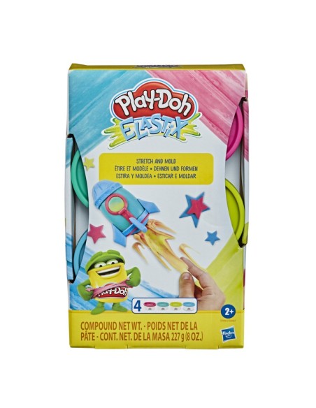 MASAS PLAY-DOH ELASTIX SET COLORES BRILLANTES