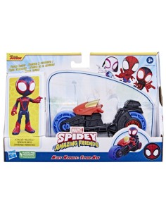 FIGURA DE ACCIÓN SPIDEY AND FRIENDS MILES MORALES CON MOTO 2
