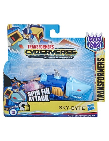 FIGURA TRANSFORMERS CYBERVERSE 1 STEP SKYBYTE