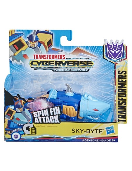 FIGURA TRANSFORMERS CYBERVERSE 1 STEP SKYBYTE