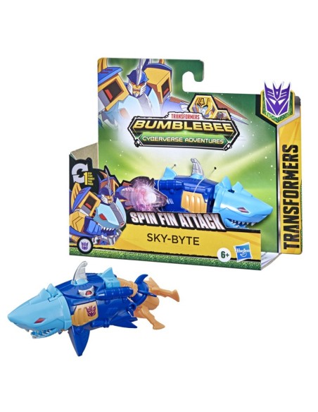 FIGURA TRANSFORMERS CYBERVERSE 1 STEP SKYBYTE