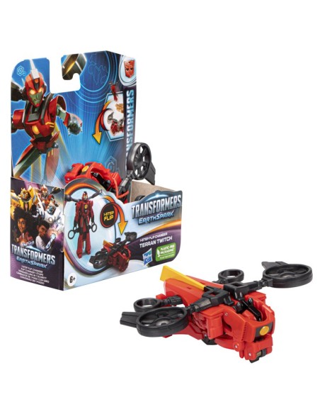 FIGURA DE ACCIÓN TRANSFORMERS EARTHSPARK 1-STEP FLIP TERRAN TWITCH
