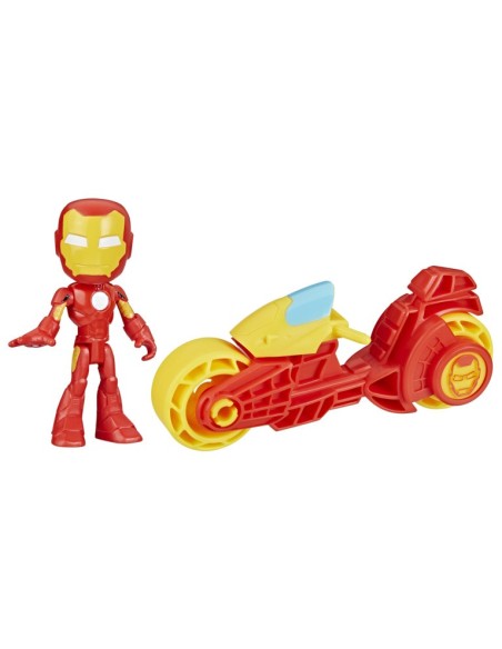 SET SPIDEY & HIS AMAZING FRIENDS IRON MAN CON MOTOCICLETA