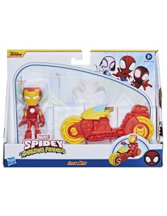 SET SPIDEY & HIS AMAZING FRIENDS IRON MAN CON MOTOCICLETA 2