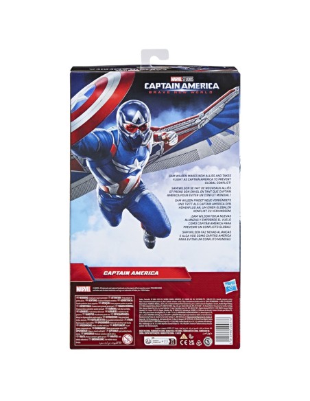 FIGURA DE ACCIÓN MARVEL TITAN HERO SERIES BRAVE NEW WORLD CAPITÁN AMÉRICA