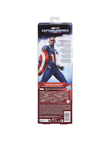 FIGURA DE ACCIÓN MARVEL TITAN HERO SERIES BRAVE NEW WORLD CAPITÁN AMÉRICA