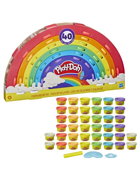 MASAS PLAY DOH 40 PACK ARCOÍRIS