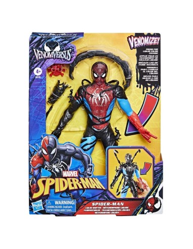 FIGURA DE ACCIÓN SPIDER-MAN VENOMVERSUS SPIDER-MAN TRANSFORMACIÓN LÍQUIDA
