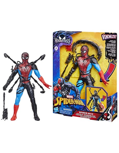 FIGURA DE ACCIÓN SPIDER-MAN VENOMVERSUS SPIDER-MAN TRANSFORMACIÓN LÍQUIDA