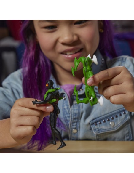 FIGURA DE ACCIÓN SPIDERMAN EPIC WORLD OF ACTION VENOMVERSUS MILES MORALES