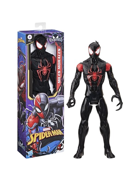 FIGURA DE ACCIÓN SPIDERMAN TITAN HERO SERIES VENOMVERSUS MILES MORALES