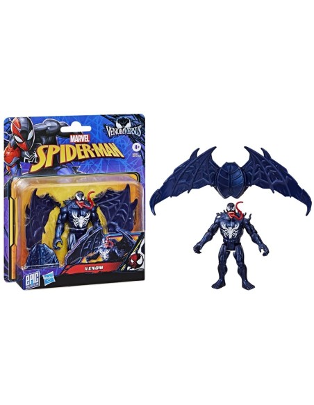 FIGURA DE ACCIÓN SPIDERMAN EPIC WORLD OF ACTION VENOMVERSUS VENOM