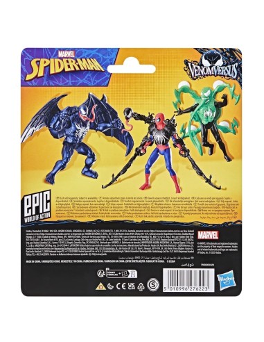 FIGURA DE ACCIÓN SPIDERMAN EPIC WORLD OF ACTION VENOMVERSUS VENOM