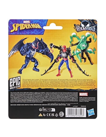 FIGURA DE ACCIÓN SPIDERMAN EPIC WORLD OF ACTION VENOMVERSUS VENOM