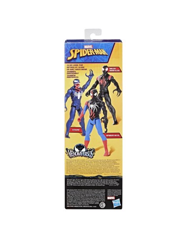 FIGURA DE ACCIÓN SPIDERMAN TITAN HERO SERIES VENOMVERSUS VENOM