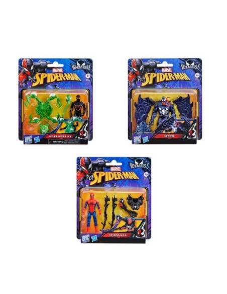 FIGURA DE ACCIÓN SPIDERMAN VENOMVERSUS EPIC WORLD OF ACTION SURTIDO