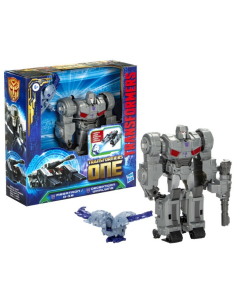FIGURA DE ACCIÓN TRANSFORMERS ONE CORRE Y LANZA MEGATRON Y DECEPTICON WHIRLWING