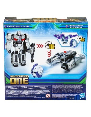 FIGURA DE ACCIÓN TRANSFORMERS ONE CORRE Y LANZA MEGATRON Y DECEPTICON WHIRLWING