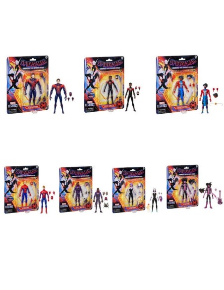 FIGURA DE ACCIÓN SPIDERMAN LEGENDS SERIES INTO THE SPIDER-VERSE &  ACROSS THE SPIDER-VERSE SURTIDO