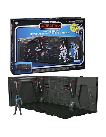 FIGURA DE ACCIÓN STAR WARS VINTAGE THE MANDALORIAN MOFF GIDEON’S IMPERIAL LIGHT CRUISER HALLWAY
